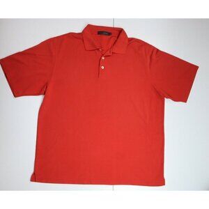 BUGATCHI UOMO - MEN'S ORANGE SHORT SLEEVE POLO SHIRT - SIZE XL